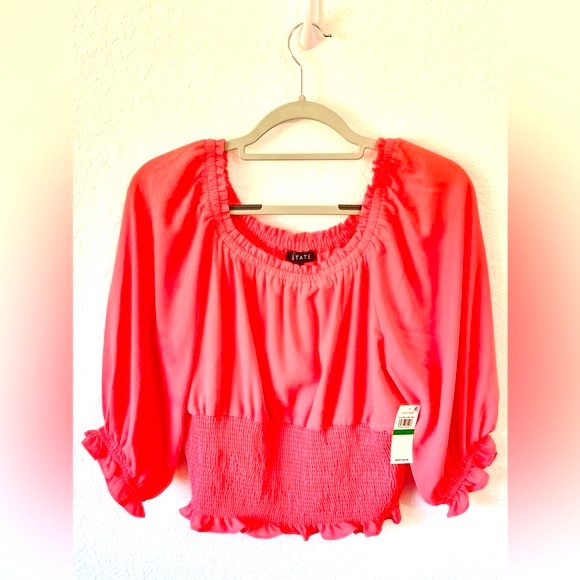 ⭐️1.State⭐️ Top Size L color: coral - Picture 4 of 11